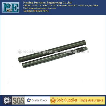 High precision cnc turning SS304 shaft with thread